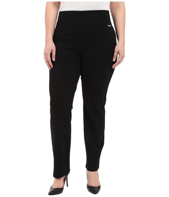 Calvin Klein Plus - Plus Size Wide Waist Straight Pants