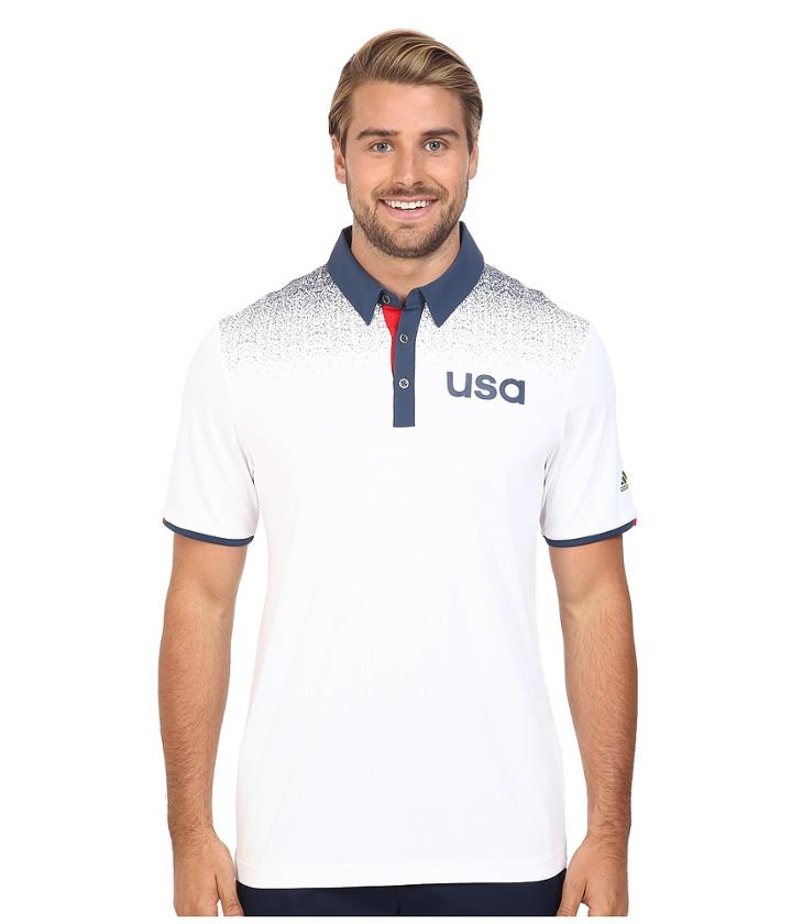Adidas Golf - Climachill Usa Shoulder Print Polo