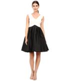 Adrianna Papell - Tafeta Fit And Flare Dress