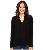 B Collection By Bobeau - Amelia Tie Neck Woven Blouse