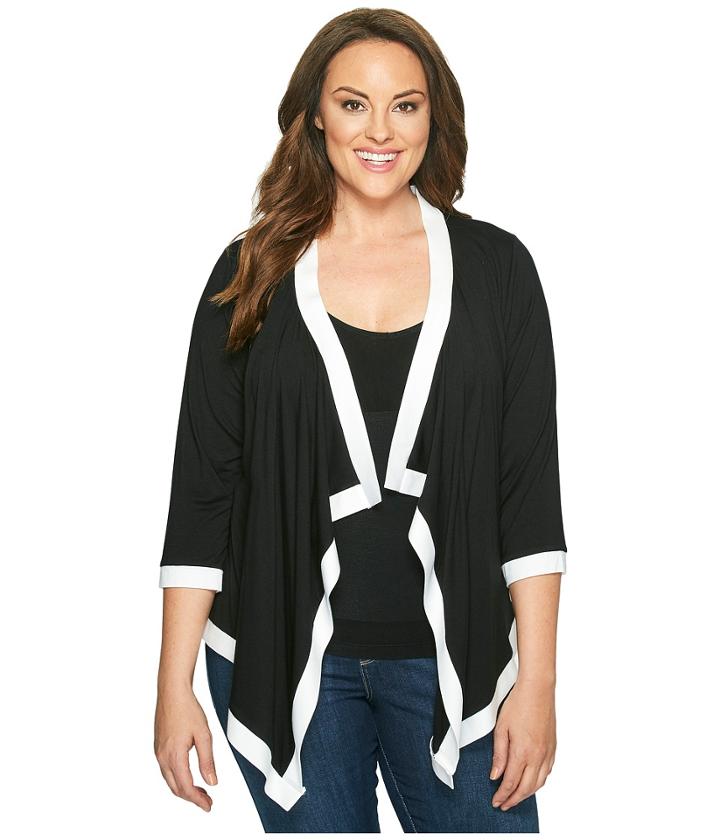 Karen Kane Plus - Plus Size Banded Drape Jacket