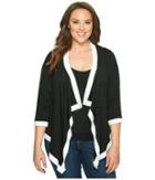 Karen Kane Plus - Plus Size Banded Drape Jacket