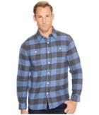 True Grit - Highway 1 Roadtrip Heather Melange Flannel Plaid Long Sleeve Shirt