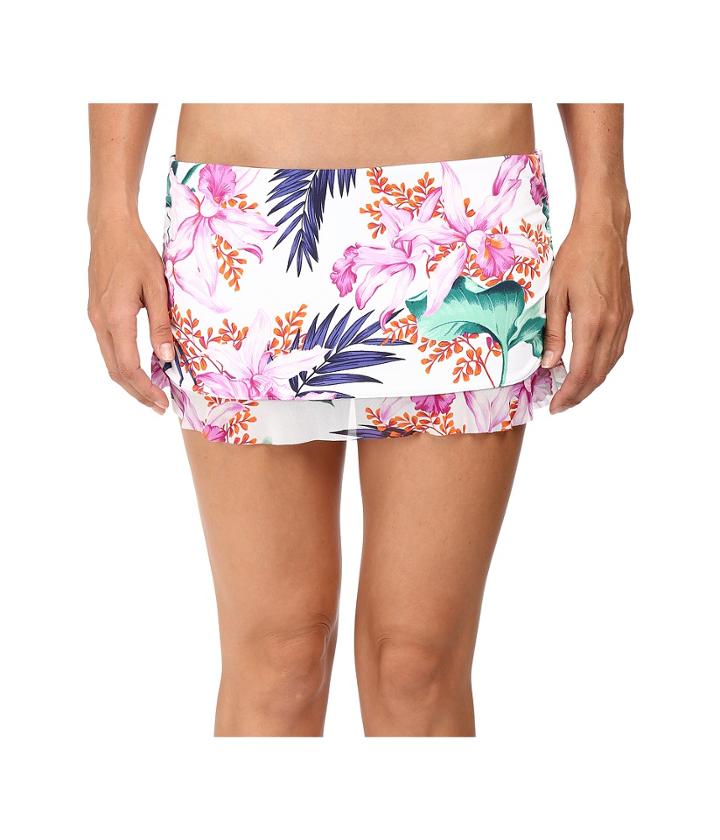 Tommy Bahama - Orchid Canopy Shirred Ruffle Skirted Hipster Bottom