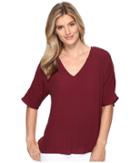 B Collection By Bobeau - Becca Pleat Back Blouse