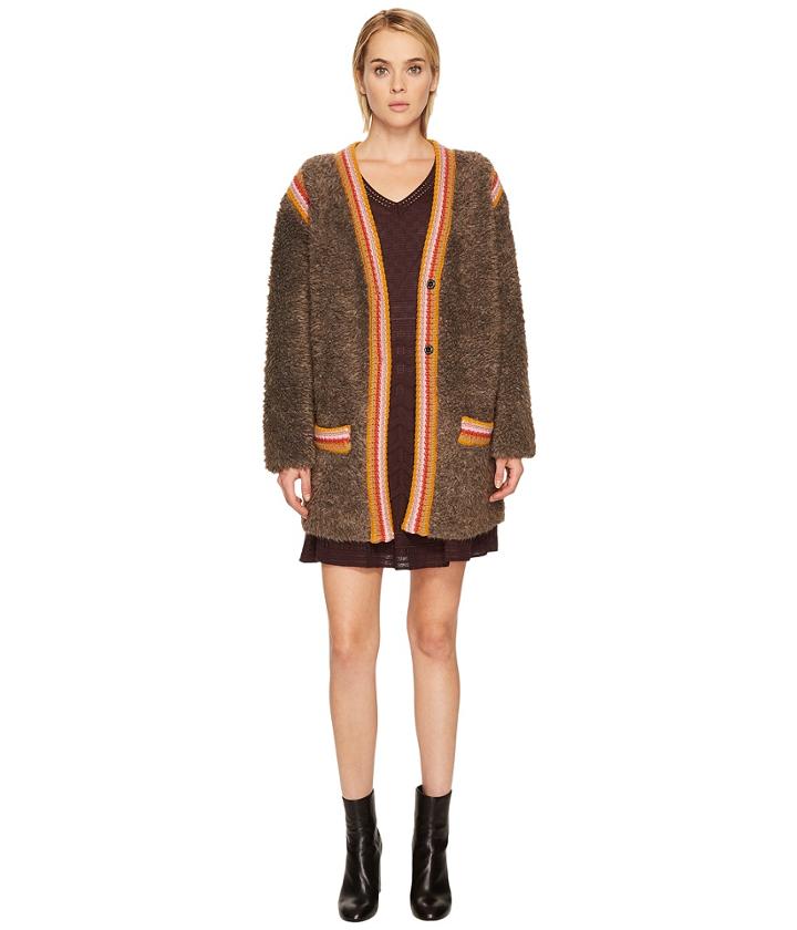 M Missoni - Knit Fur W/ Trim Jacket