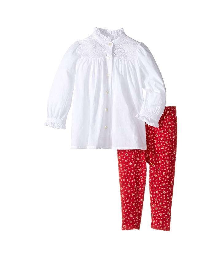 Ralph Lauren Baby - Batisite Cotton Jersey Floral Leggings Set