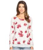 Lucky Brand - Open Floral Pullover Sweater
