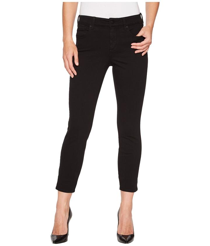 Nydj - Ami Skinny Ankle W/ Slit Clean In Black