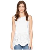 Dylan By True Grit - Faded Charm Sleeveless Modern Tank With Embroidered Cotton Hem