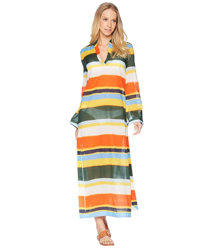 Tory Burch Swimwear - Balloon Stripe Stephanie Beach Caftan Cover-up