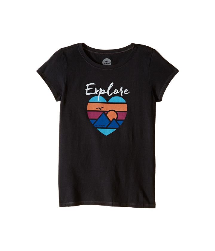 Life Is Good Kids - Explore Heart Crusher Tee