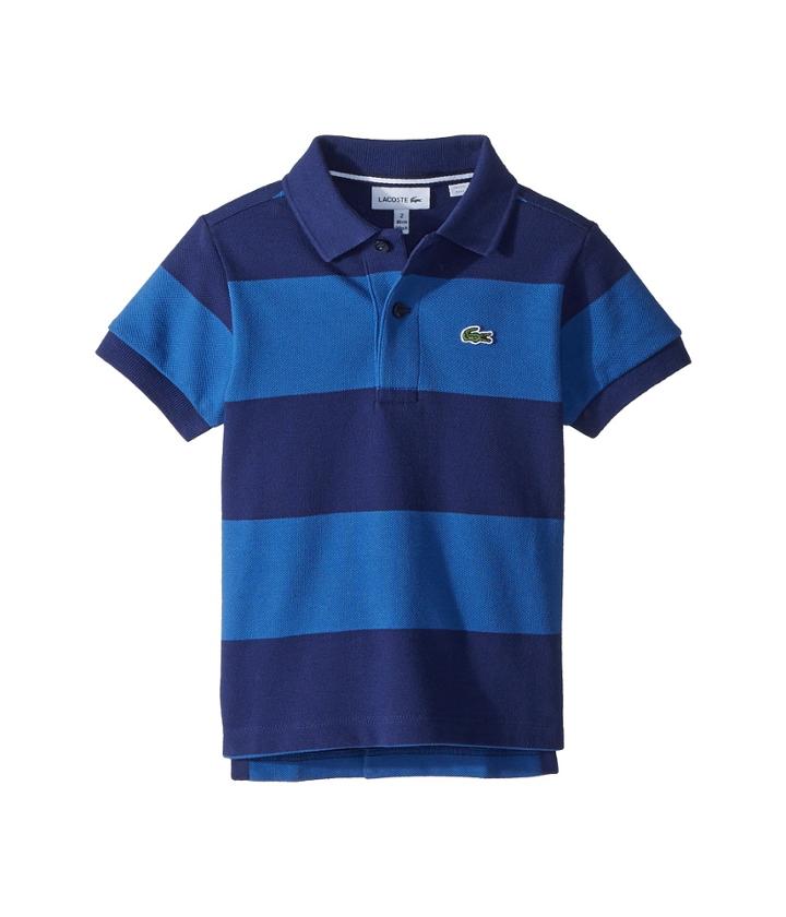 Lacoste Kids - Bicolor Striped Pique Polo