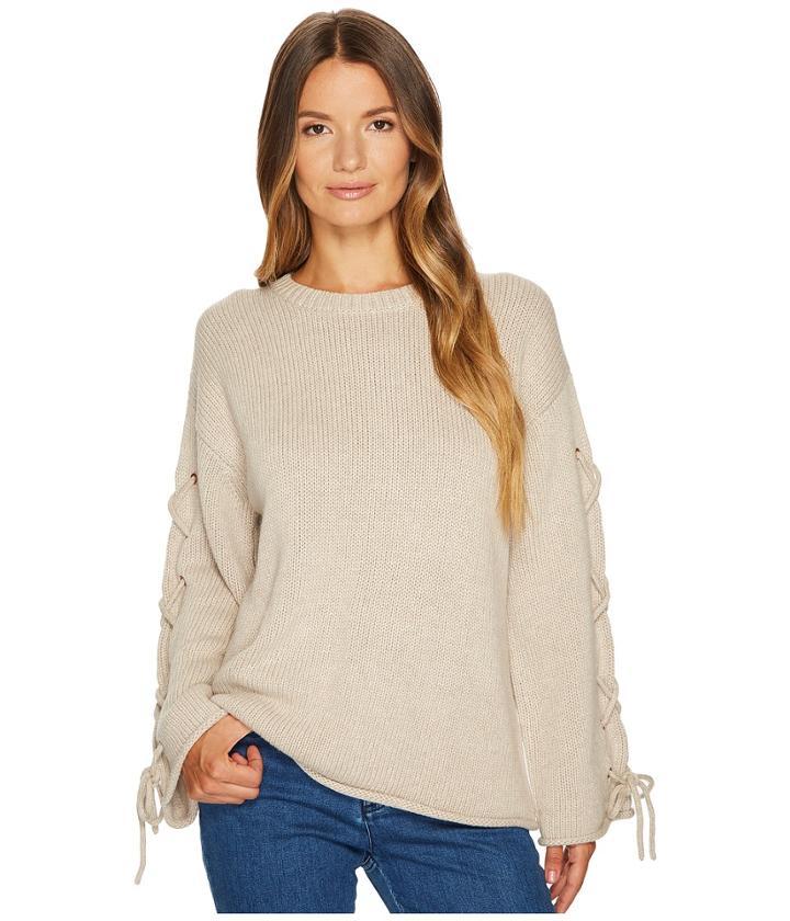 See By Chloe - Lace-up Sleeves Sweater