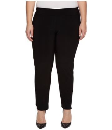 Krazy Larry - Plus Size Microfiber Long Skinny Dress Pants