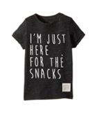 The Original Retro Brand Kids - I'm Just Here For The Snacks Short Sleeve Tri-blend Tee