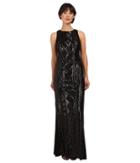 Adrianna Papell - Sleeveless Cable Sequin Gown