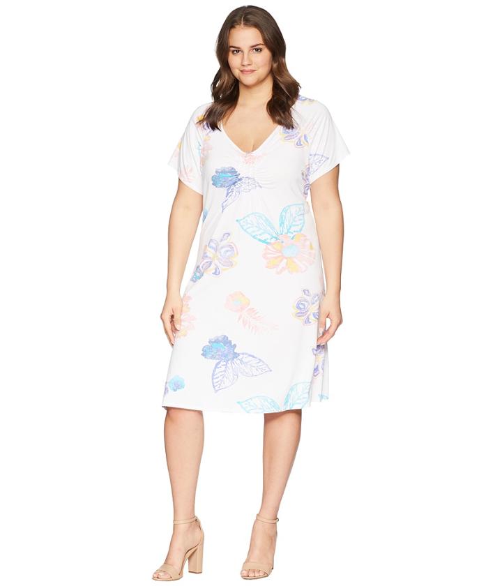 Extra Fresh By Fresh Produce - Plus Size Summer Floral Emma Dress