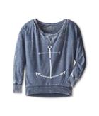 The Original Retro Brand Kids - Anchor Burnout Long Sleeve Tee