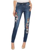Jag Jeans - Sheridan Skinny Jeans W/ Embroidery In Thorne Blue