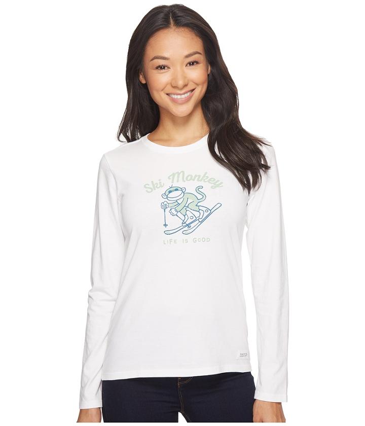 Life Is Good - Ski Monkey Long Sleeve Crusher Tee