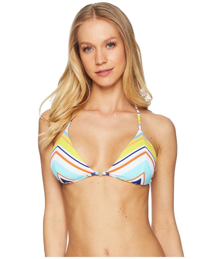 Nanette Lepore - Amalfi Coast Stripe Vixen Triangle Bikini Top