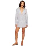Tommy Bahama - Floriana Yarn-dye Boyfriend Shirt Cover-up