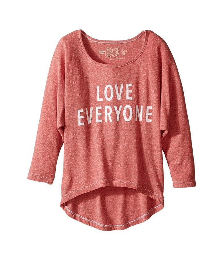 The Original Retro Brand Kids - Love Everyone 3/4 Dolman Tee