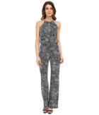 Laundry By Shelli Segal - Printed Matte Jersey Jumpsuit With Chain Neck