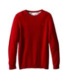 Burberry - Long Sleeve Crew Neck With Check Elbow Patches
