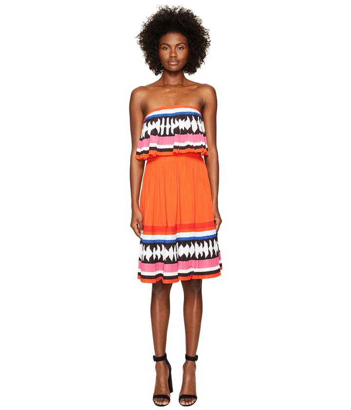 Kate Spade New York - Geo Border Pleated Dress