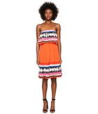 Kate Spade New York - Geo Border Pleated Dress