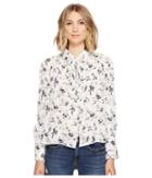 Brigitte Bailey - Aisha Bell Sleeve Top With Neck Tie