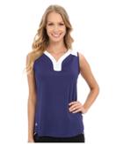 Adidas Golf - Mesh Printed Sleeveless Polo