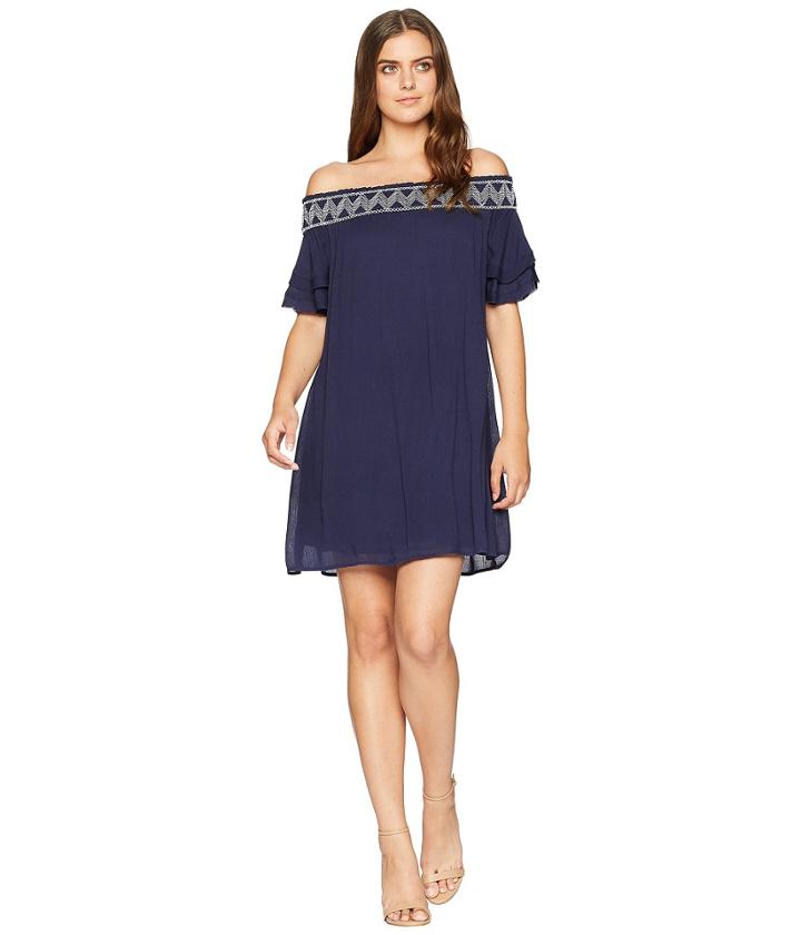 American Rose - Avalyn Off The Shoulder Ruffle Dress