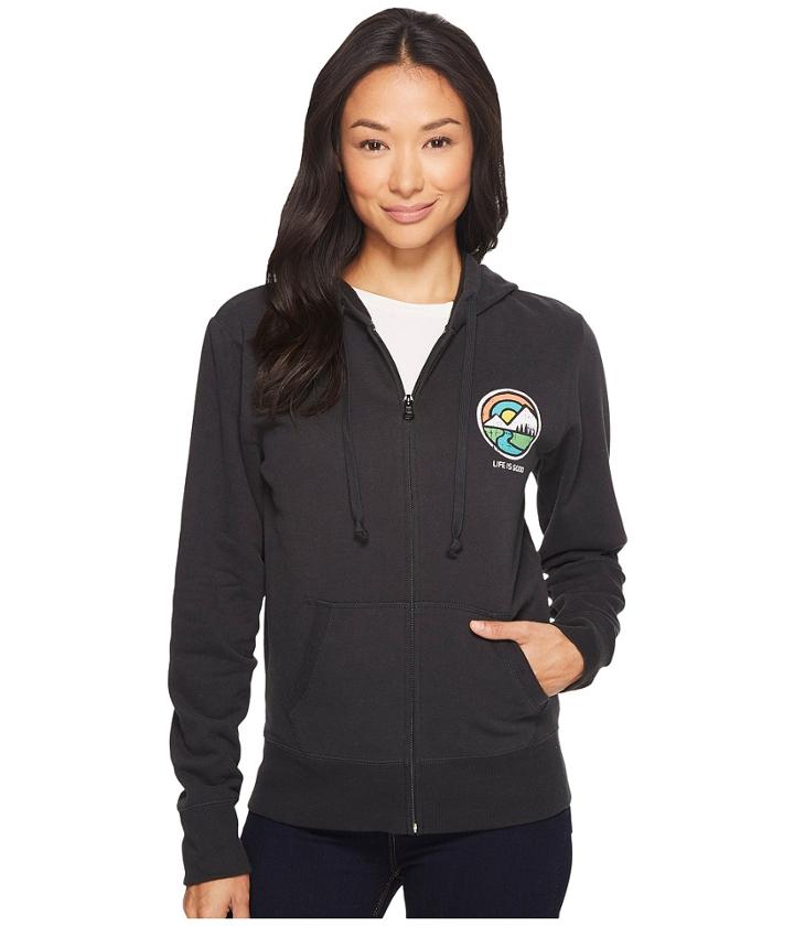 Life Is Good - Mountain Circle Go-to Zip Hoodie