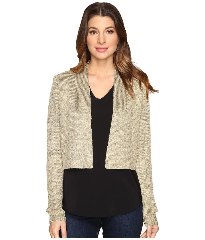 Calvin Klein - Lurex Shrug Long Sleeve Sweater