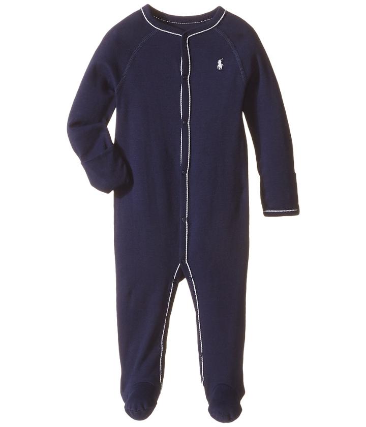 Ralph Lauren Baby - Interlock Solid Coveralls