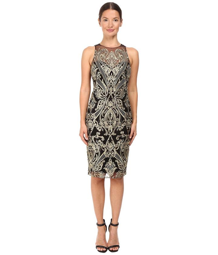 Marchesa Notte - Embroidered Sheath