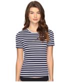 Tommy Bahama - Breton Stripe Short-sleeve Half-zip Rash Guard