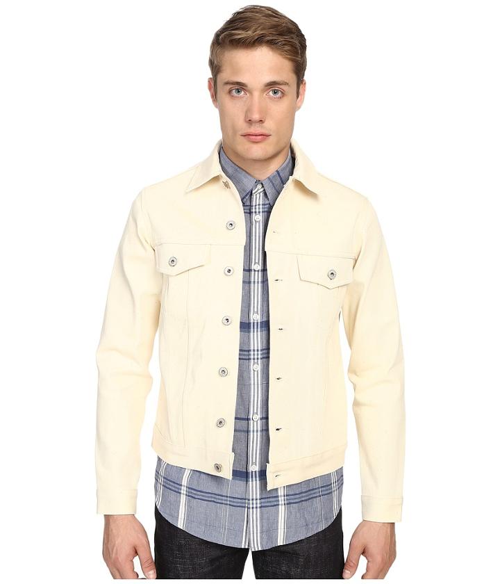 Naked &amp; Famous - Natural With Trash Selvedge Denim Jacket