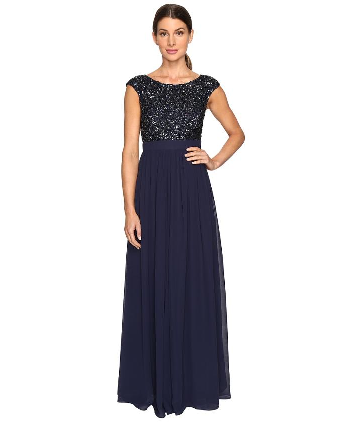 Aidan Mattox - Beaded And Georgette Gown