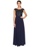 Aidan Mattox - Beaded And Georgette Gown