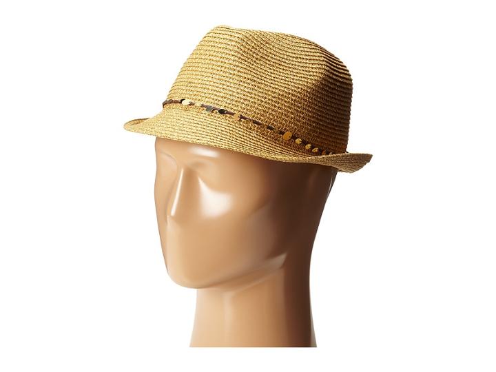 Tommy Bahama - Paper Braid Fedora With Sequins Trim