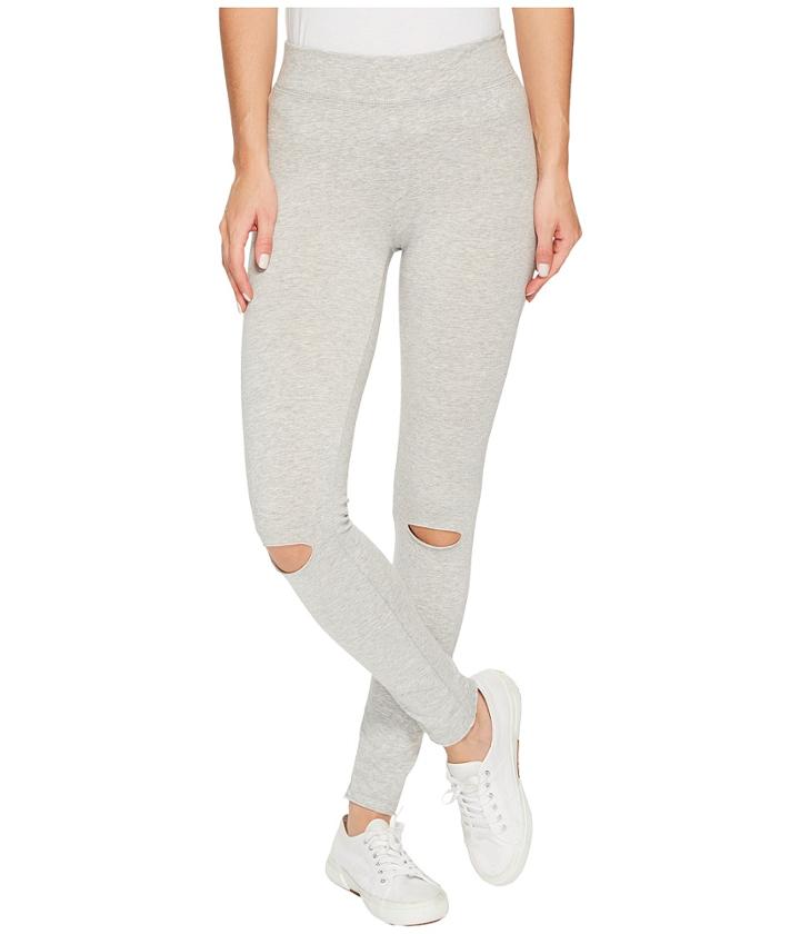 Alternative - Cotton Modal Spandex Jersey Slashed Leggings