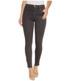 J Brand - Alana High-rise Crop Skinny In Light Coated Chrome