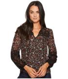 Rebecca Taylor - Long Sleeve Lyra Floral Lace Top