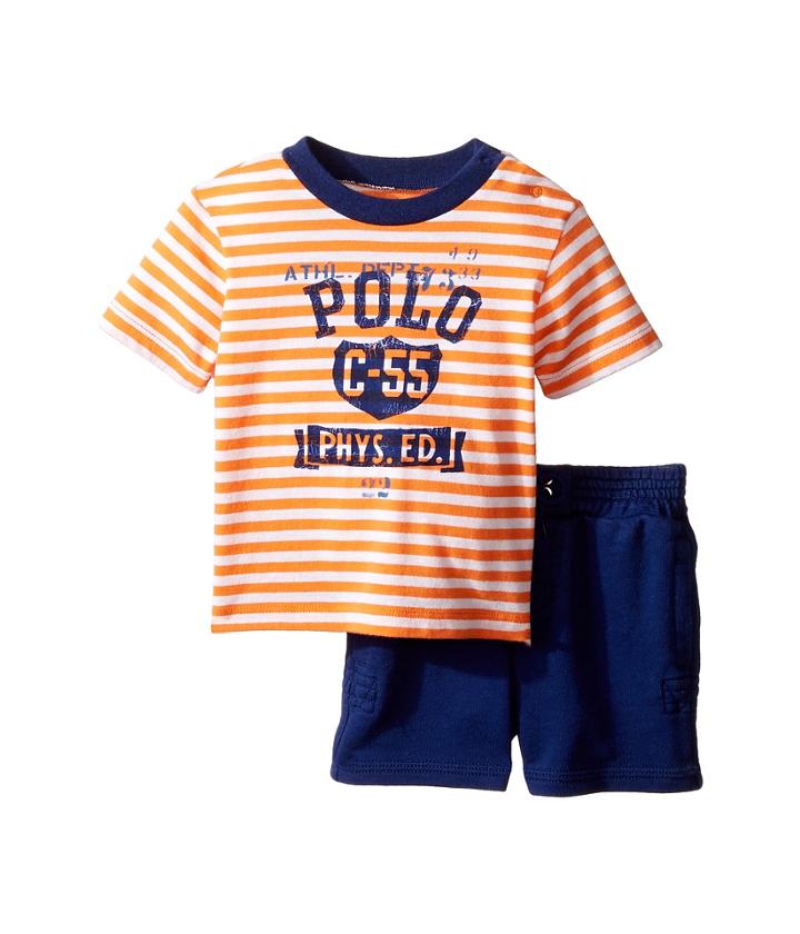 Ralph Lauren Baby - Yarn-dyed Loft Jersey Graphic Shorts Set