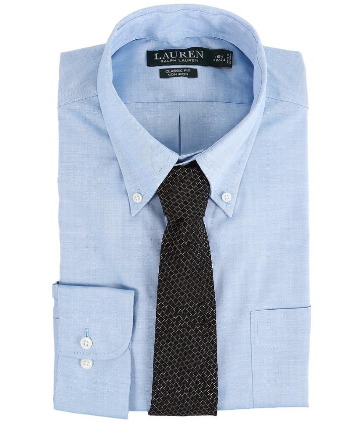 Lauren By Ralph Lauren - Pinpoint Classic Button Down Shirt