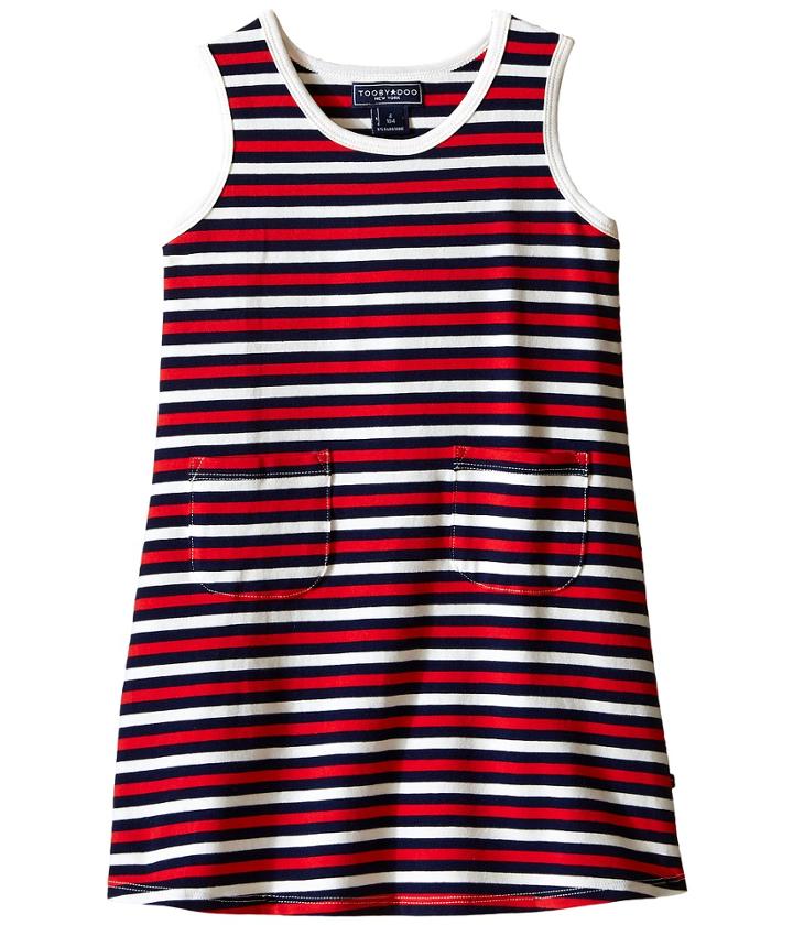 Toobydoo - Tank Dress Navy/red/white Stripe